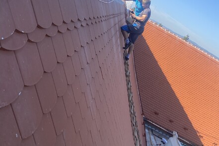 Montáž hromosvodu